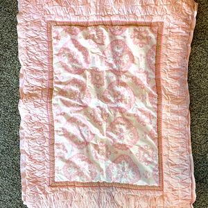 3/$10 Blossom Pink 3 piece crib bedding set